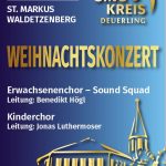 Ein Flyer für das Weihnachtskonzert 2025