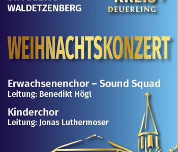Ein Flyer für das Weihnachtskonzert 2025